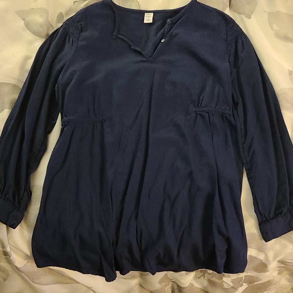 Navy maternity tunic